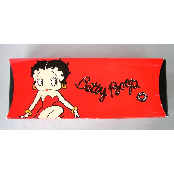 Betty Boop Womens Watch With Red Strap & Gold-Tone Case By Avon - Picture 3 of 4